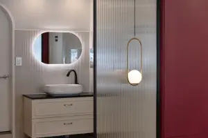 HAOPING 카페 리드타일 세면대 인테리어